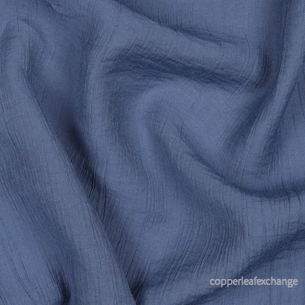 Viscose – Crinkled – Denim – 005