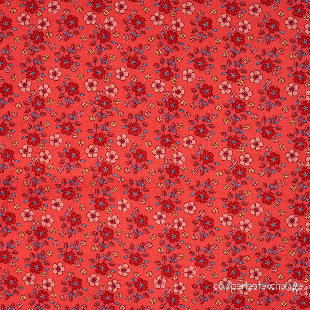 Cotton – Patterned – Flowers – Red – 19.145 Cotton – Patterned – Flowers – Red – 19.145