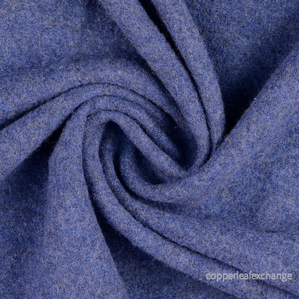 Boiled Wool – Walkloden – Melange – Blue – 7028 Boiled Wool – Walkloden – Melange – Blue – 7028