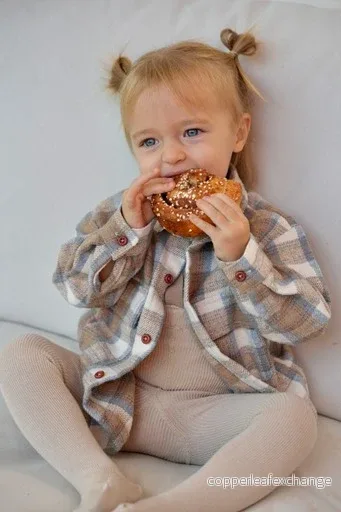 Rutig skjorta för baby & småbarn – beige Rutig skjorta för baby & småbarn – beige