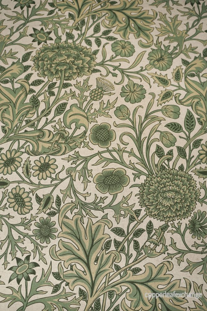 Jugend Patterned Furniture Fabric, Curtain Fabric – Cotton, Linen – In Bloom