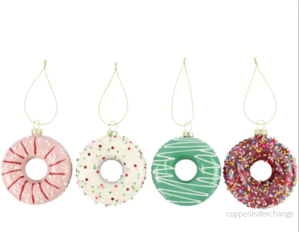 Julgransdekor MERRY GLAZE-MAS - small (8 cm) vit