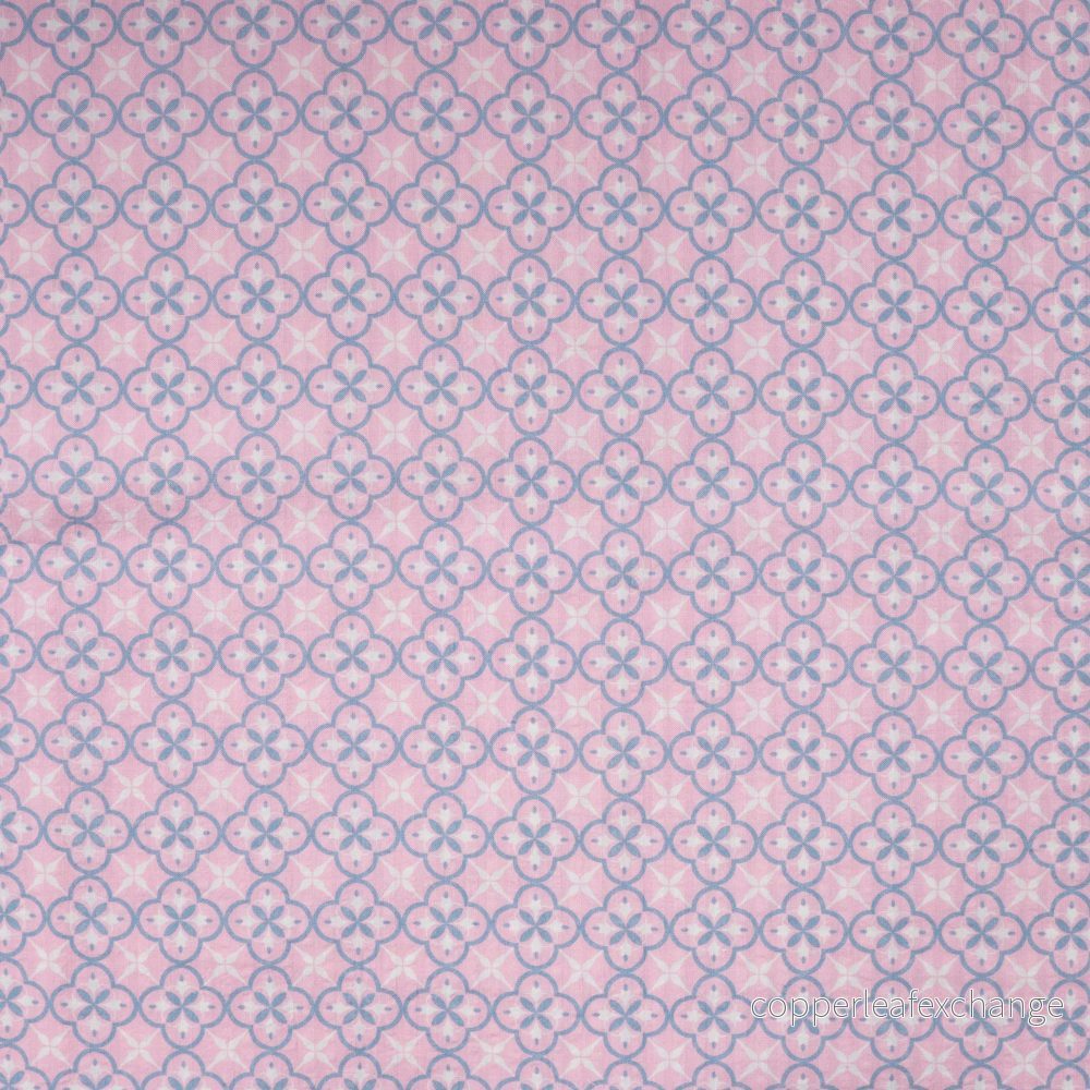 Cotton – Patterned – Tile – Pink – 22.120