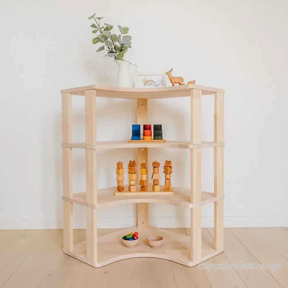 Modulär Montessorihyllahörn - 4 hyllor - Bild 2