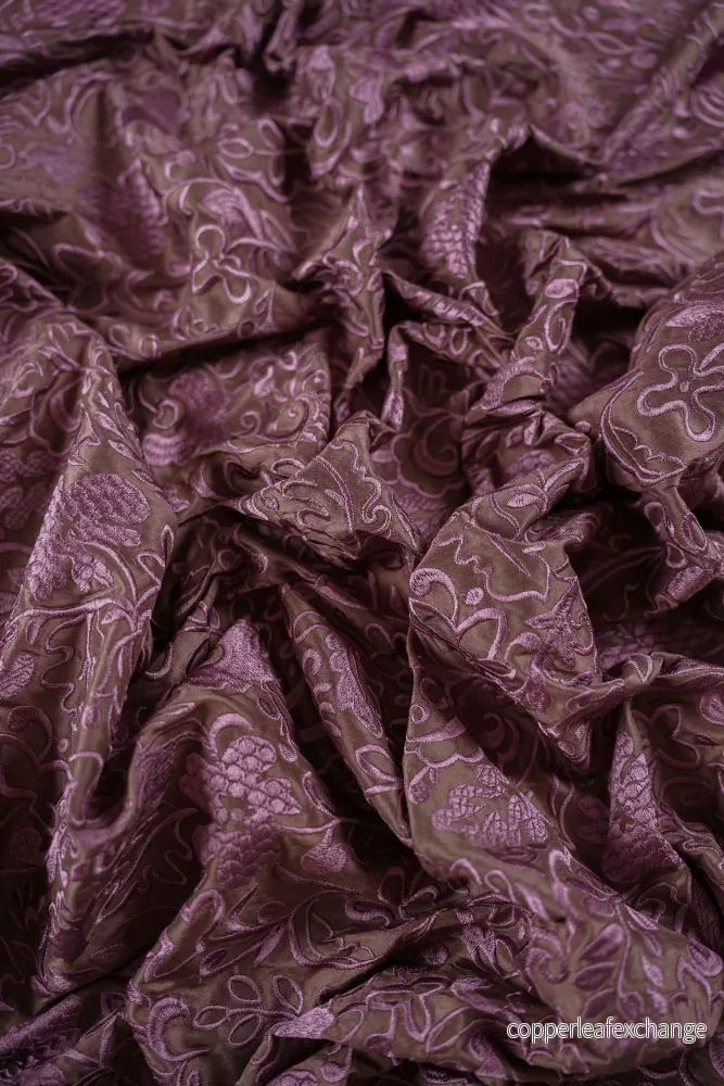 Vintage – Thai Silk – Embroidered – Purple – VT46