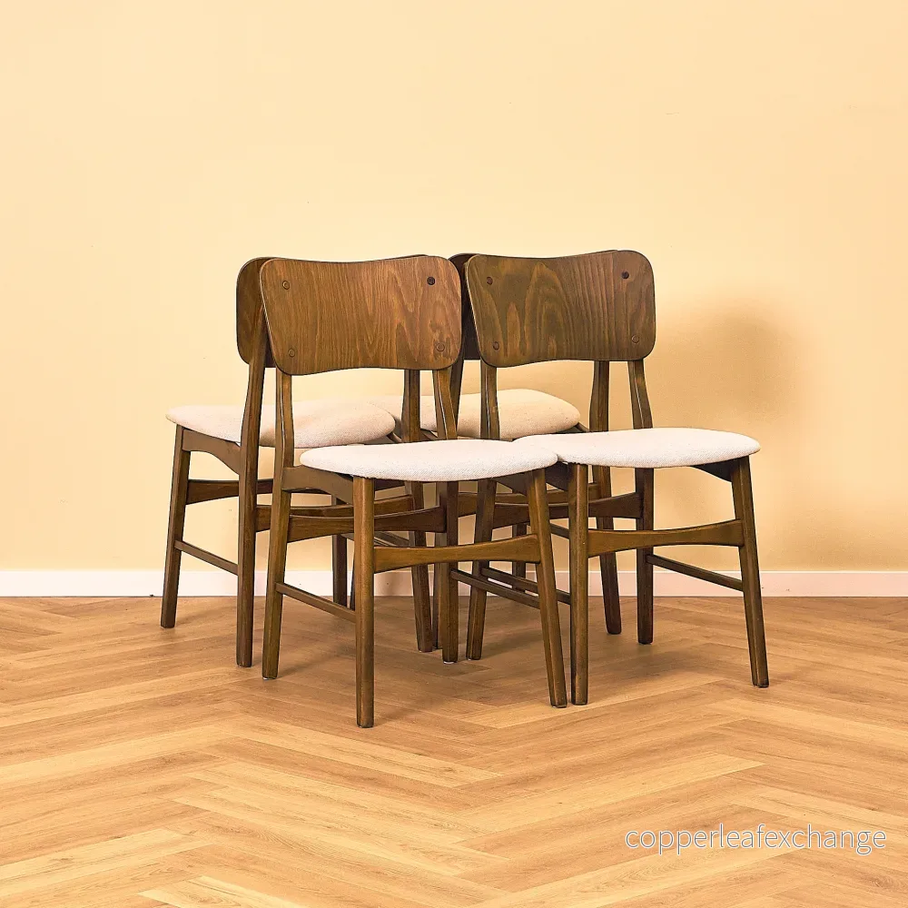 Ib Kofod-Larsen Teak and Beech Dining Chair Ib Kofod-Larsen Teak and Beech Dining Chair