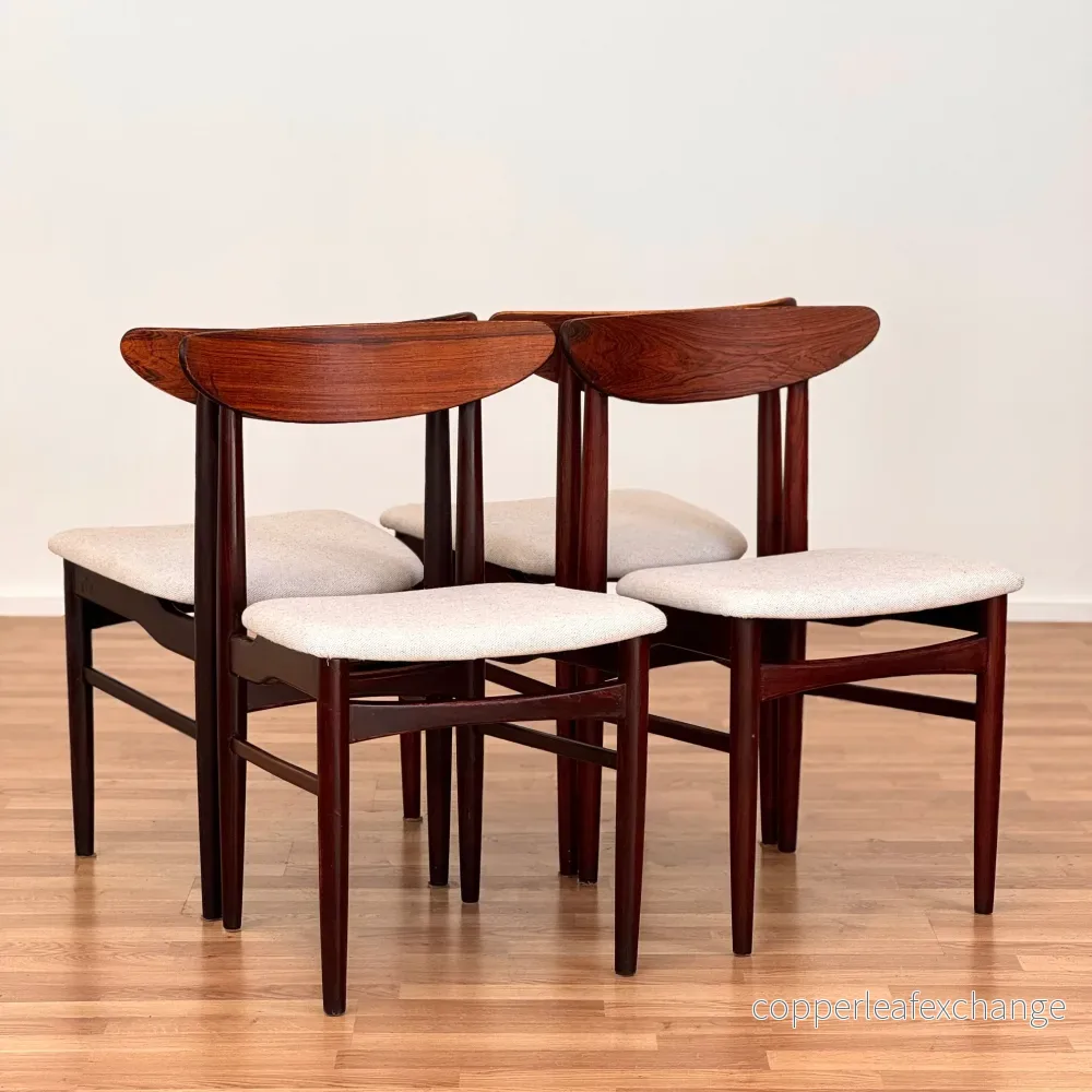 Set om 4 matstolar av EW Bach, Skovby, 1950-60-tal, Danmark