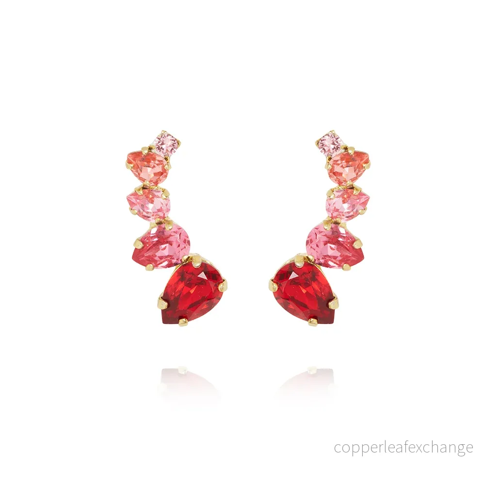 JULIE EARRINGS / SCARLET COMBO