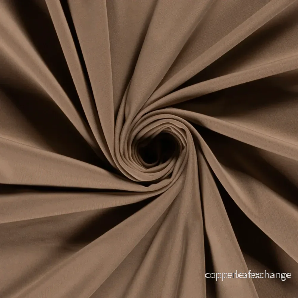 Sports fabric - Four-way stretch - Polyester - Taupe