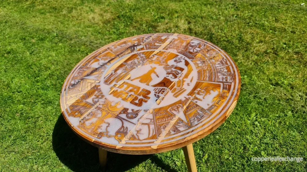 Fika bord i massiv Teak med Star Wars kallender - Bild 2