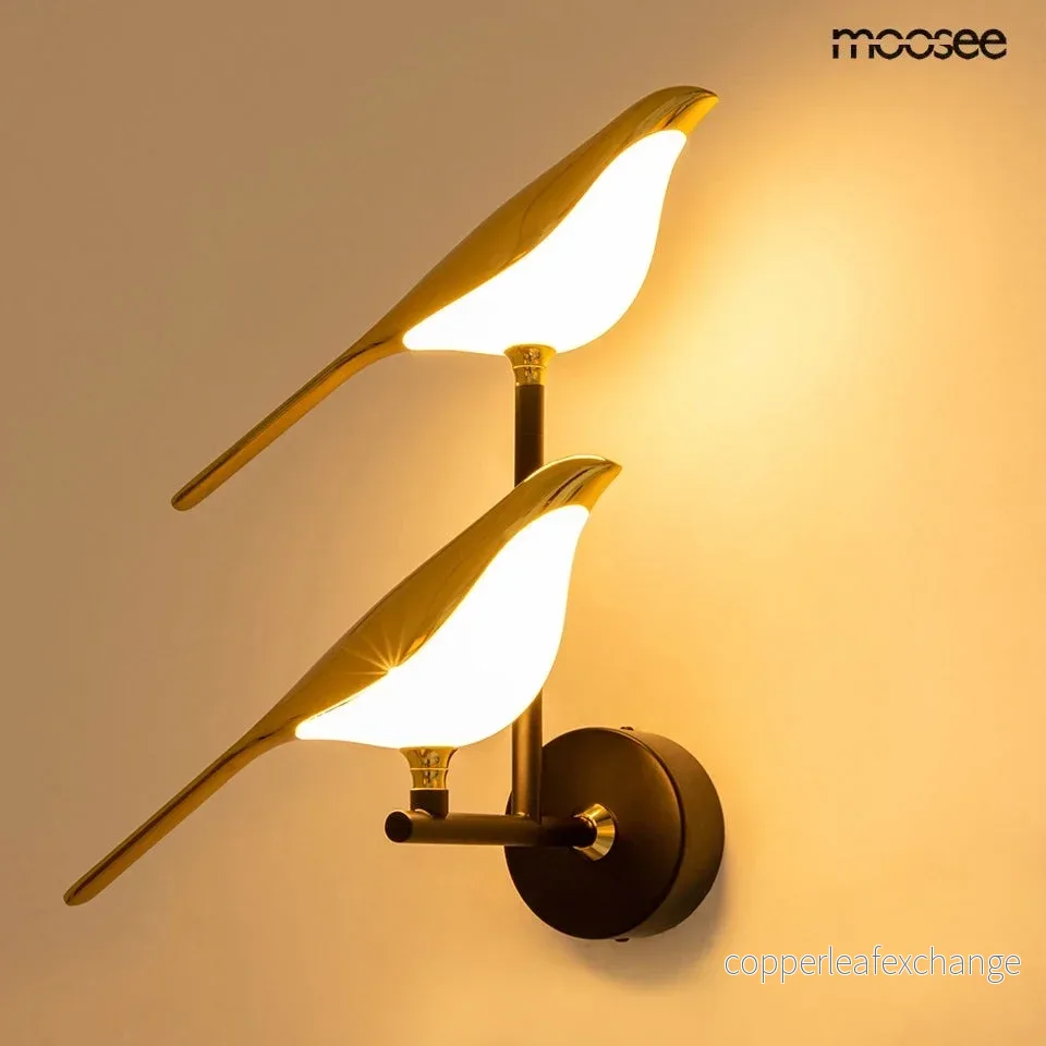 Vägglampa MOOSEE - BIRD TWIN, guld - Bild 3