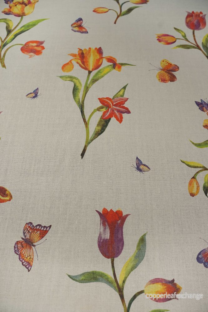 Vintage – Raw silk – Large floral – VS26