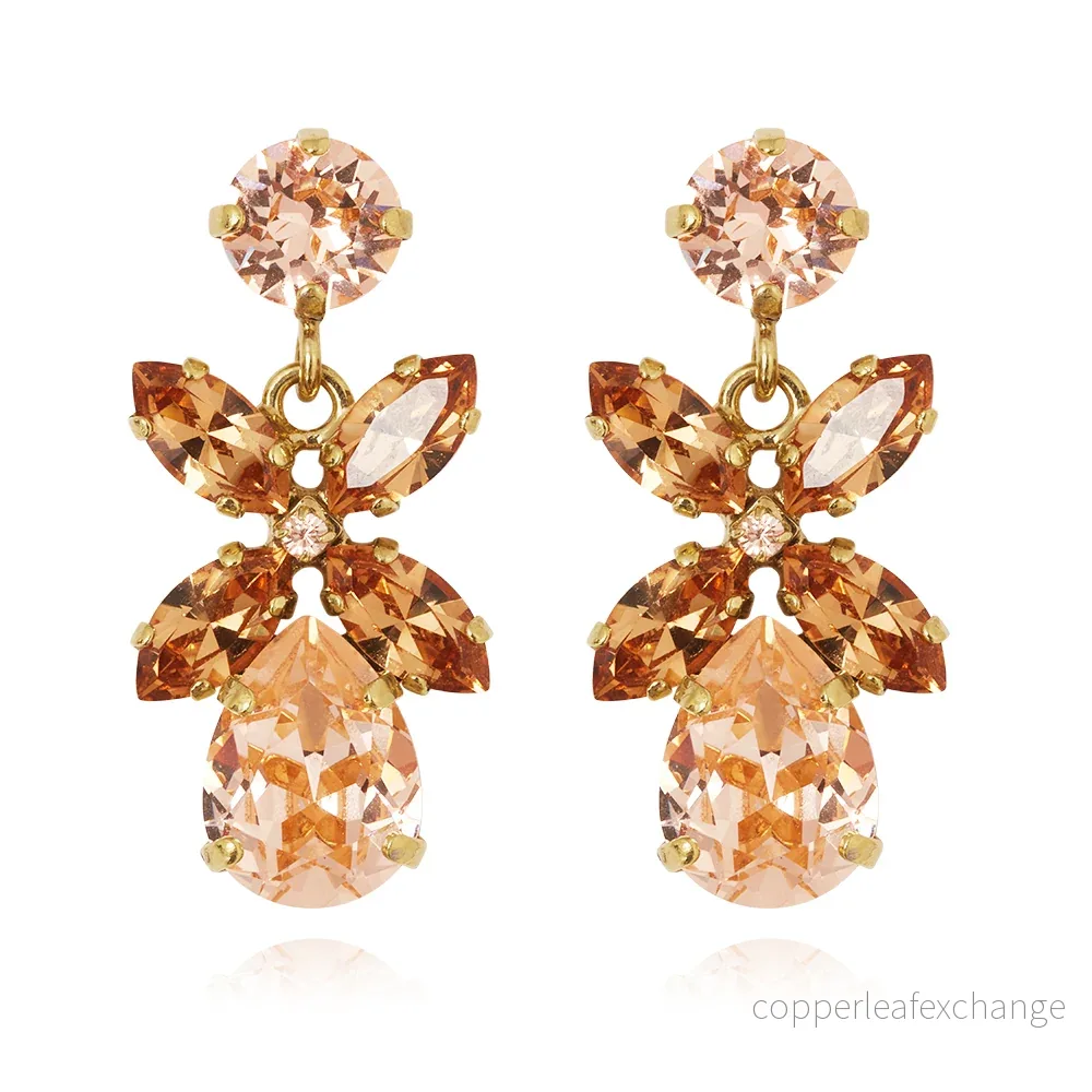 MINI DIONE EARRINGSGOLD TOPAZ COMBO