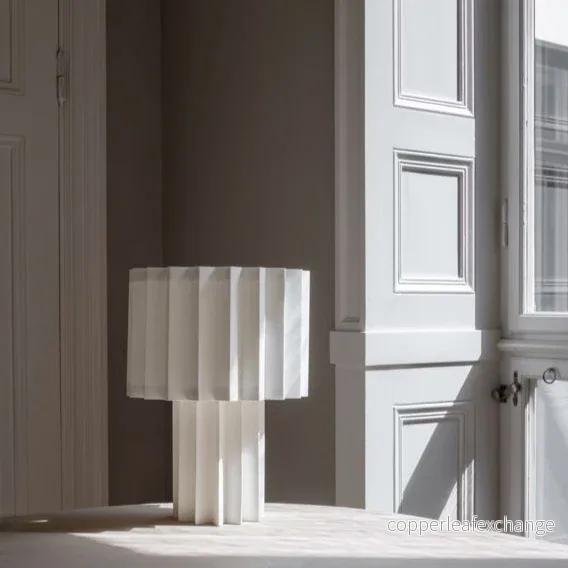 Bordslampa Plissé Vit - Bild 3