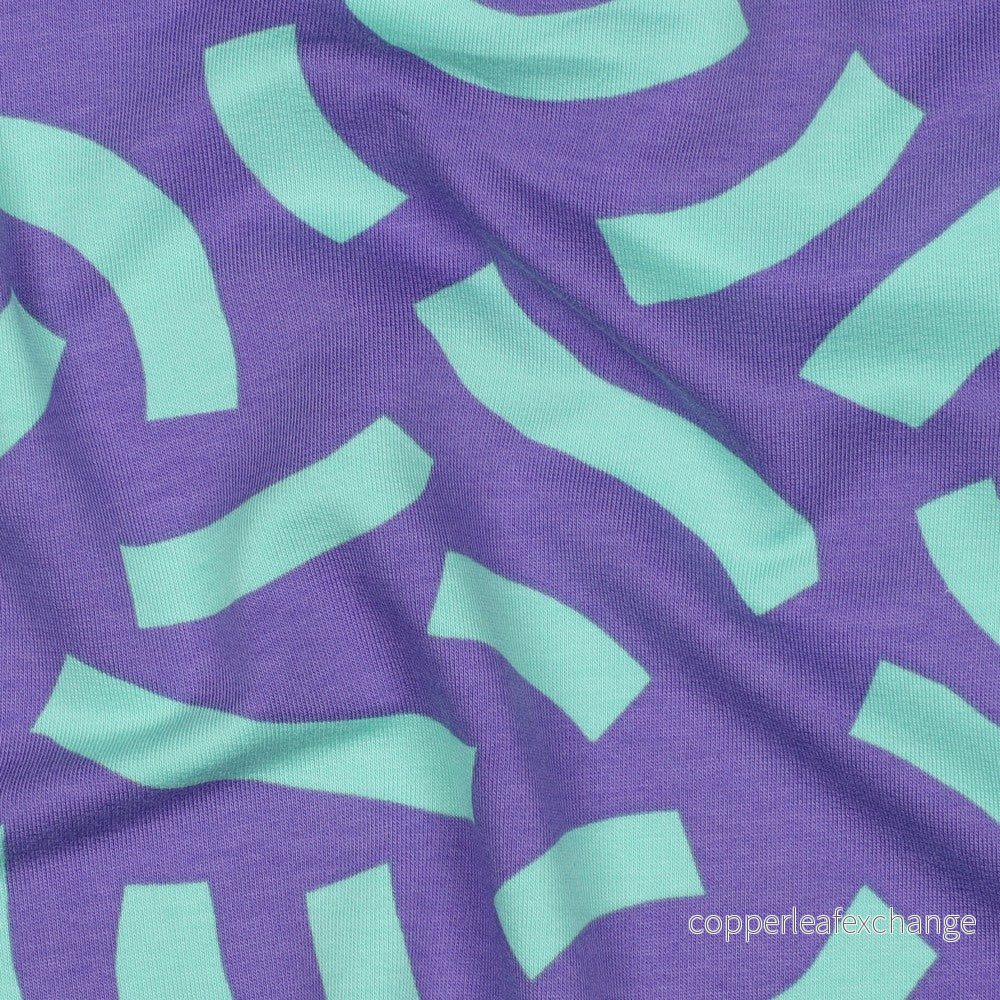 Nerida Hansen - French Terry - Playful - Cotton - Purple