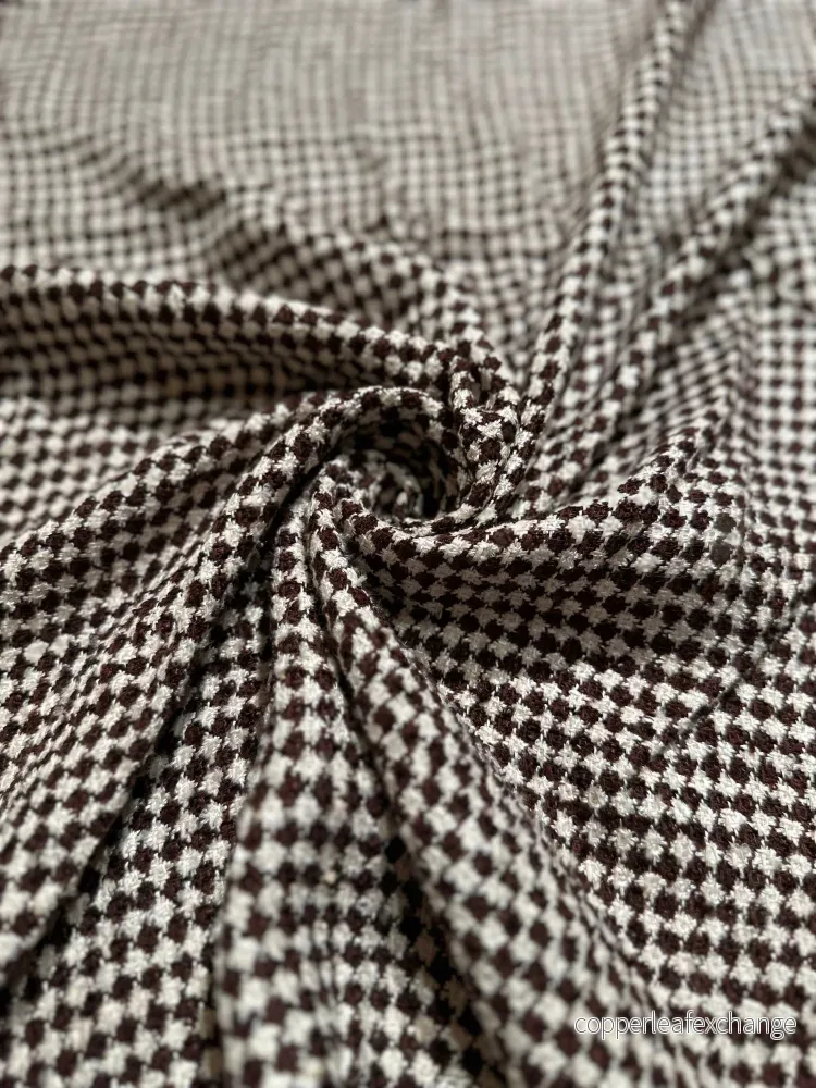 Vintage – Raw silk – Brown – White – VS8 Vintage – Raw silk – Brown – White – VS8