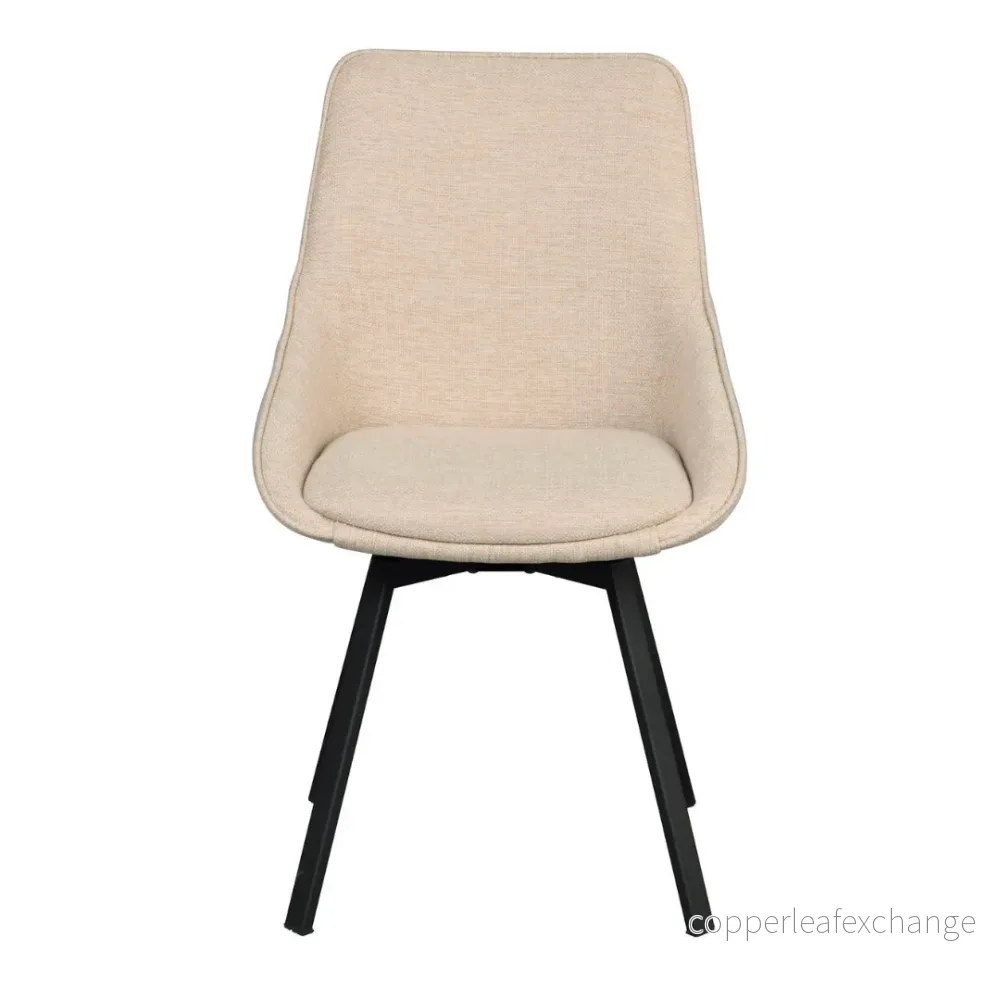 Stol Alison med snurr 2-pack, Ljusbeige Stol Alison med snurr 2-pack, Ljusbeige