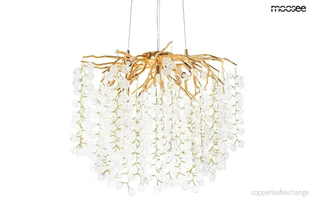 Taklampa MOOSEE - RIVIERA 60, guld/transparent