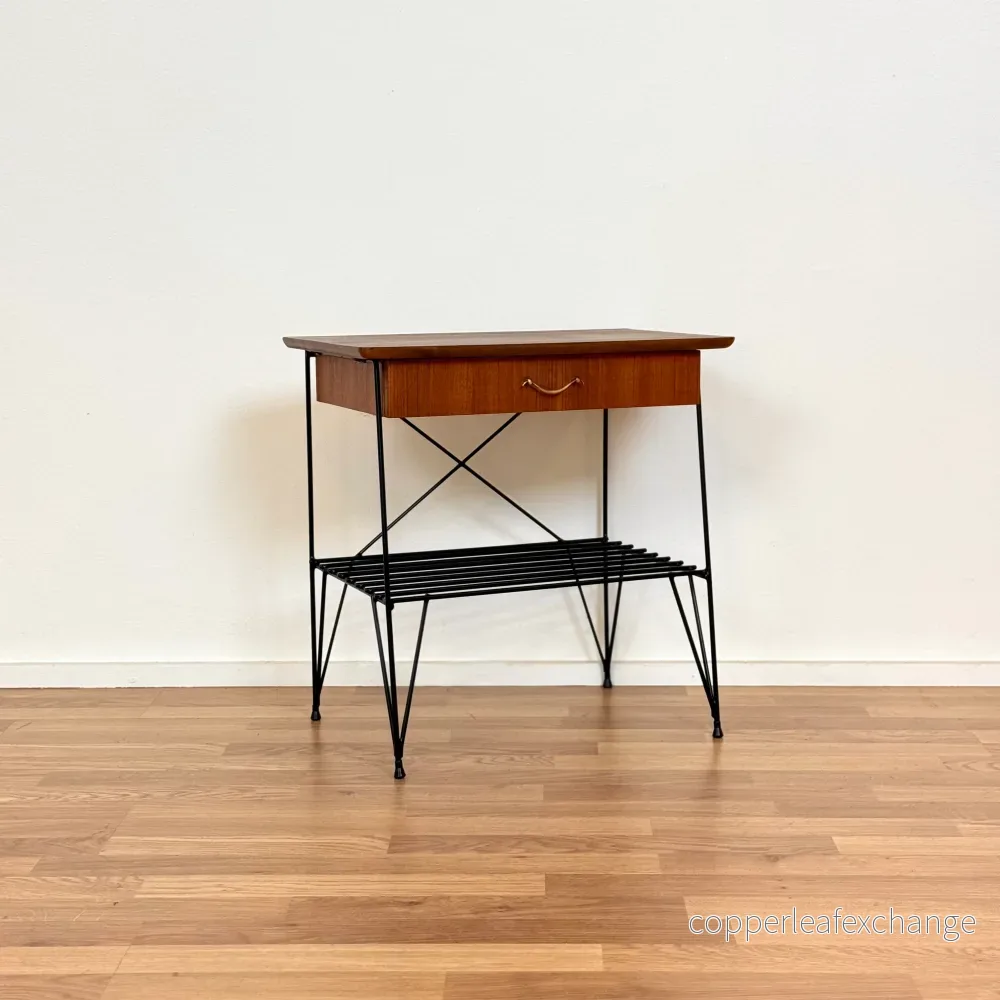 Sidobord / Nattduksbord i teak, 1950-60-tal, Sverige - Bild 2
