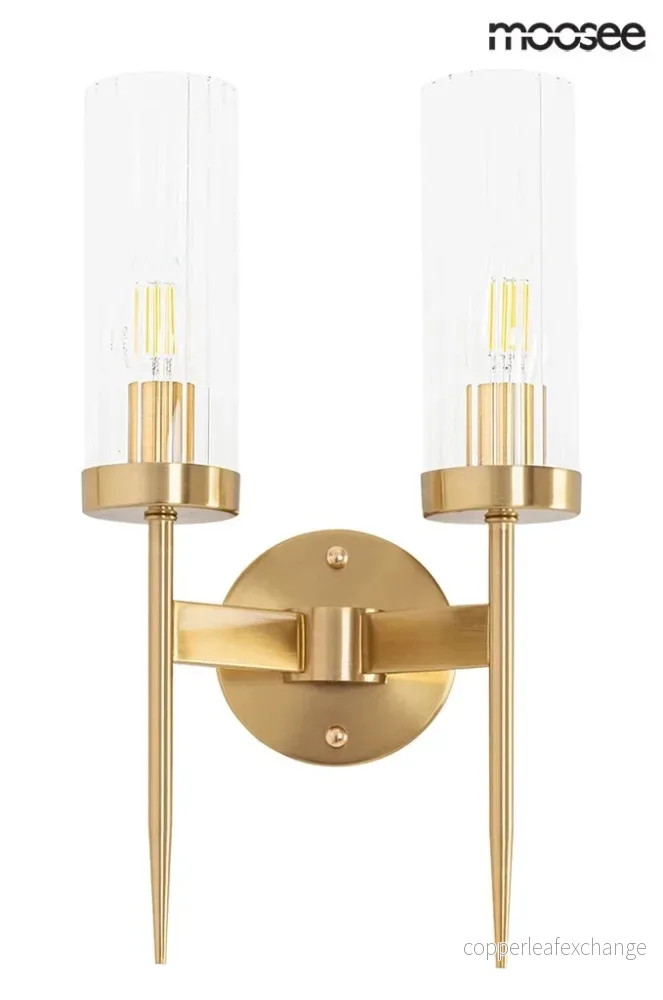 Vägglampa MOOSEE - TORCH TWIN, guld - Bild 2