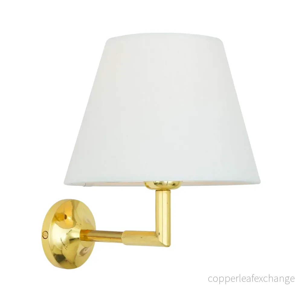 KILKEE - Modern Brass Wall Light with Fabric Shade - Bild 2