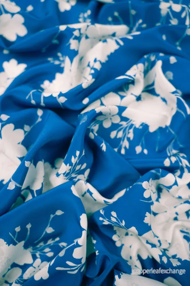 Made by Gårda Textil – Silk – Crêpe de Chine – For Die Blue Dark – Blue Made by Gårda Textil – Silk – Crêpe de Chine – For Die Blue Dark – Blue