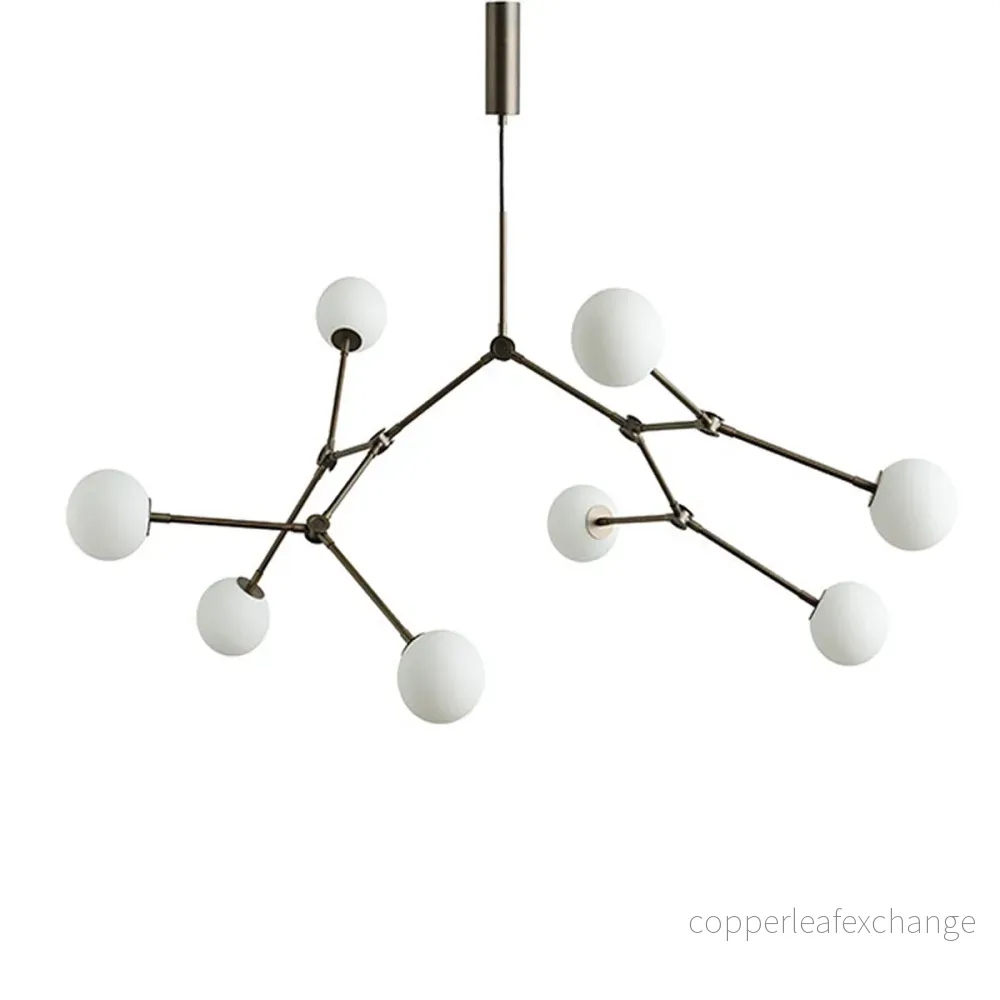 Taklampa Drop Bulb, Opalglas