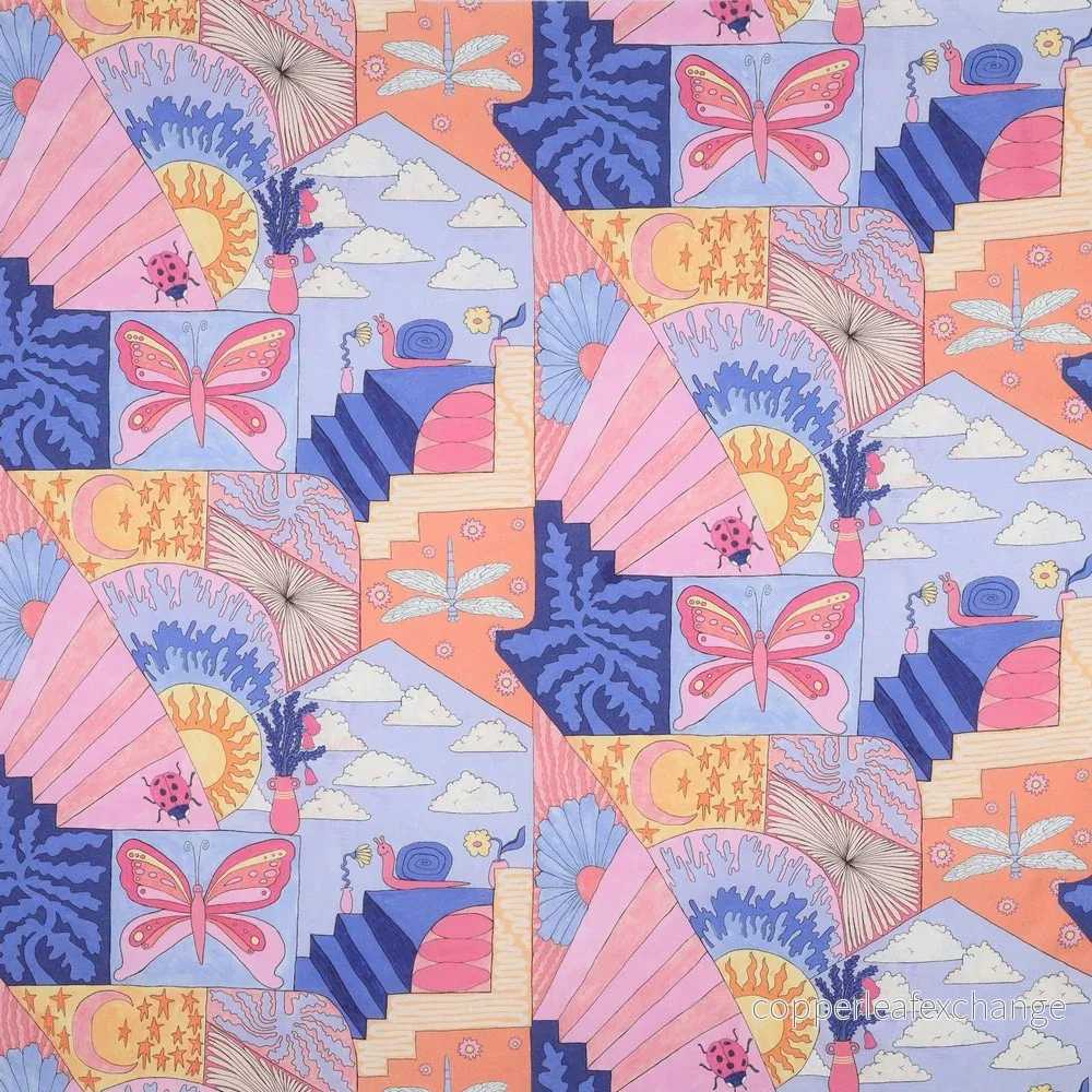 Nerida Hansen - Cotton - Fine popline - Little creatures - Sky blue - 013 - Bild 2