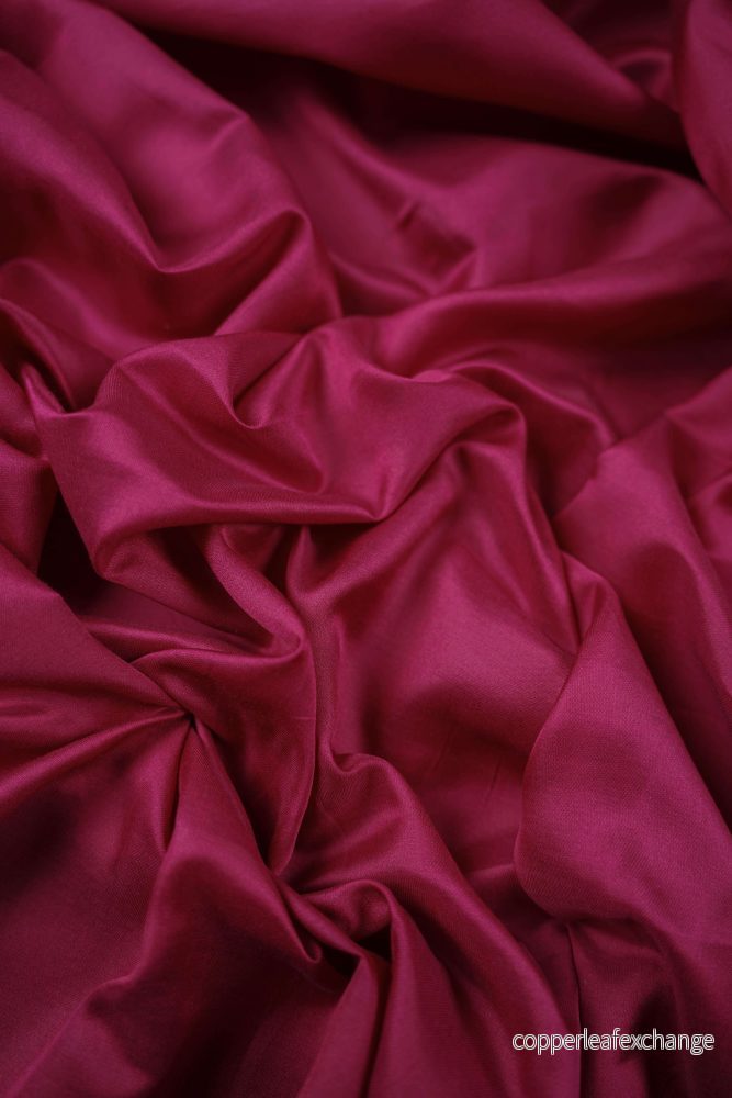 Silk/Cotton – Satin – Soft – Thin – Luster – Dark fuschia – 02