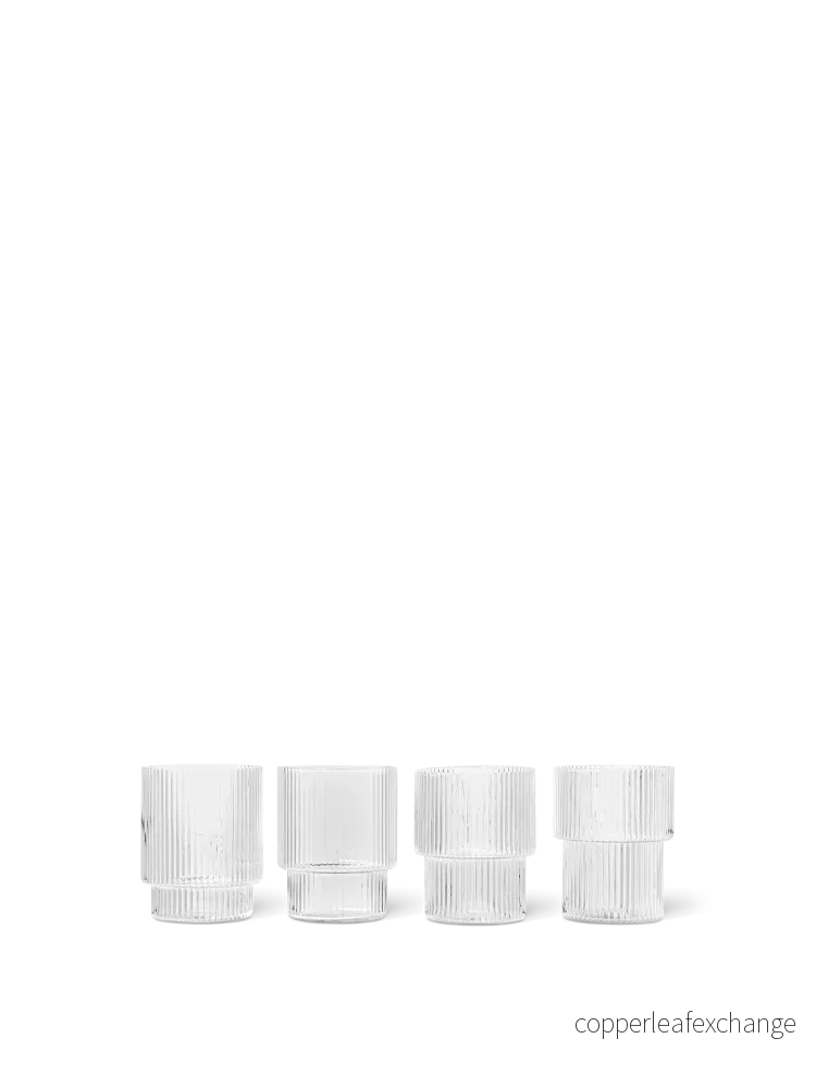 Ripple Glasses - Set of 4 - Clear