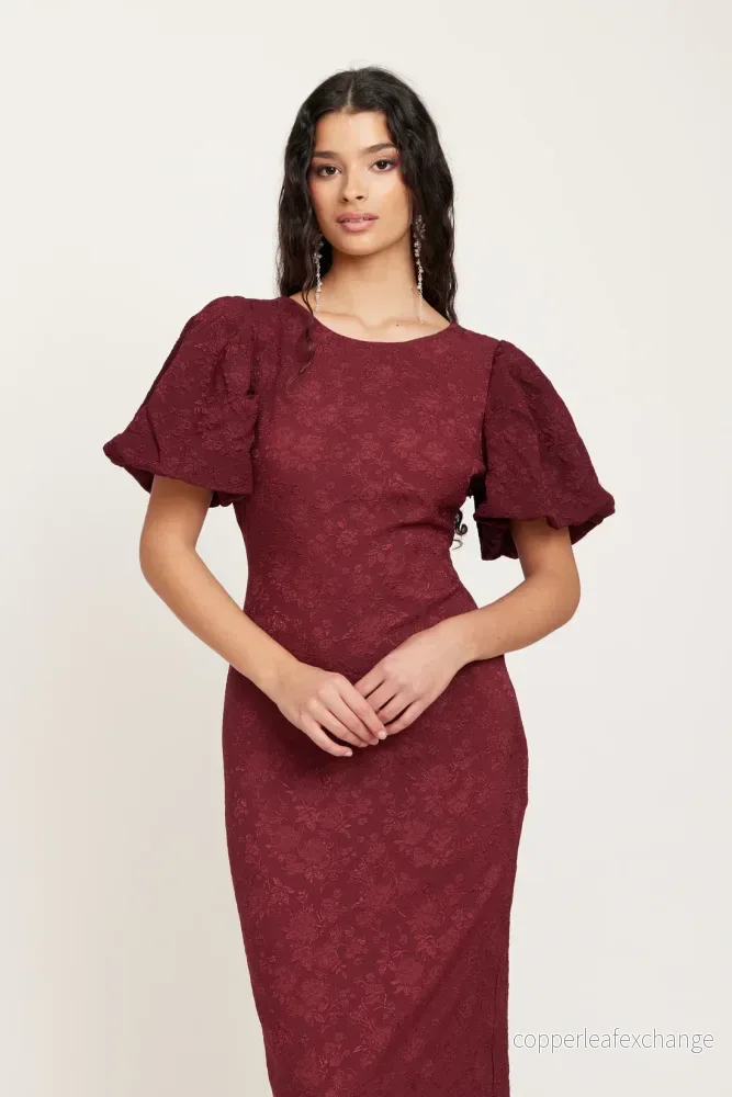 Dry Lake Liz Long Dress Burgundy - Bild 3