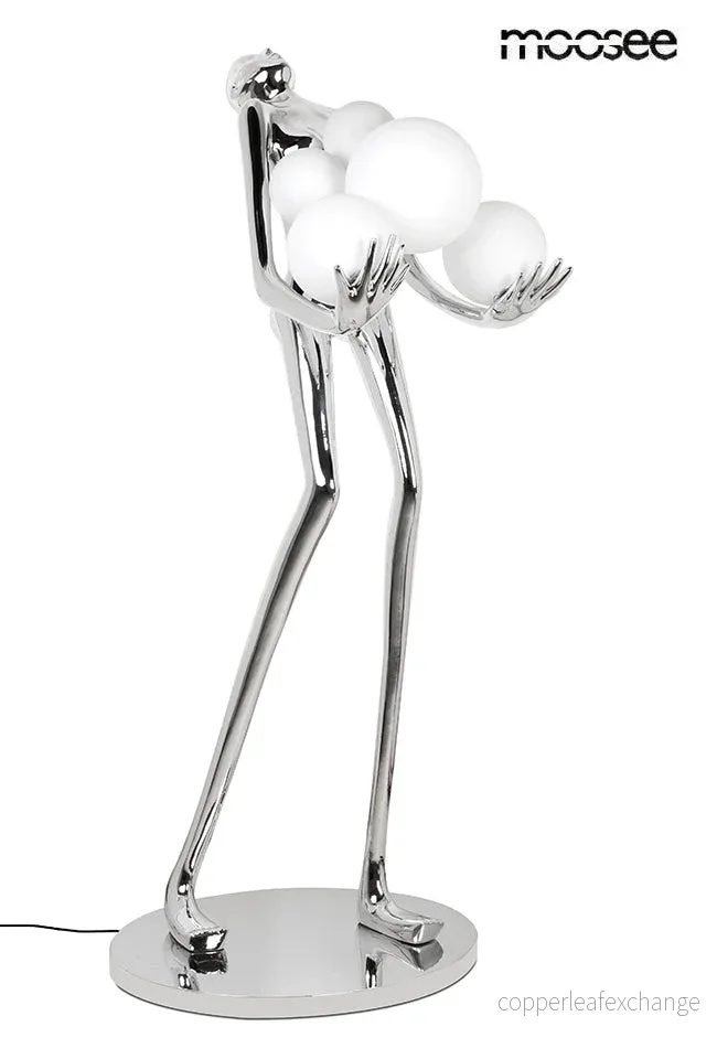 Golvlampa HUMAN SILVER PREMIUM