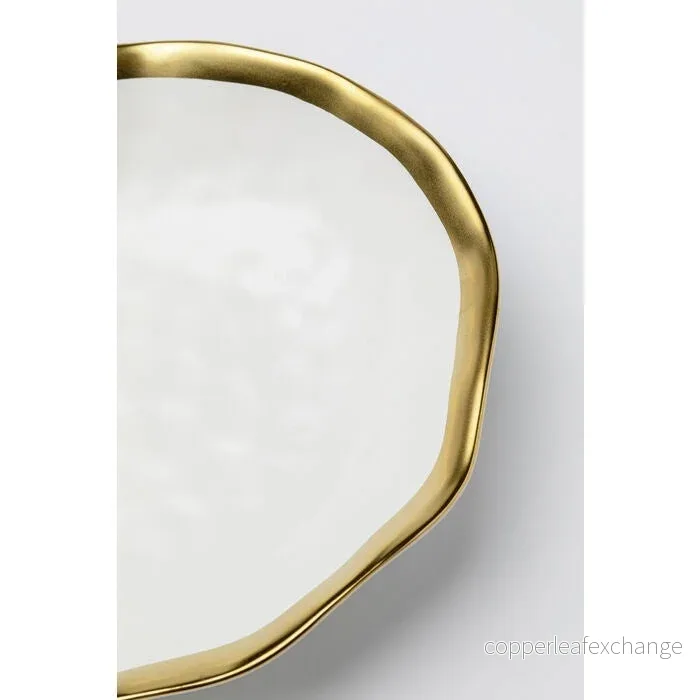 Tallrik djup KARE DESIGN - BELL, 20 cm, vit/guld - Bild 2