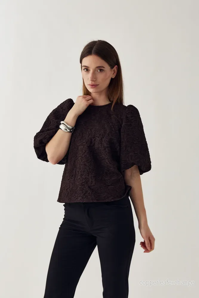 N-Shelly Blouse Chocolate