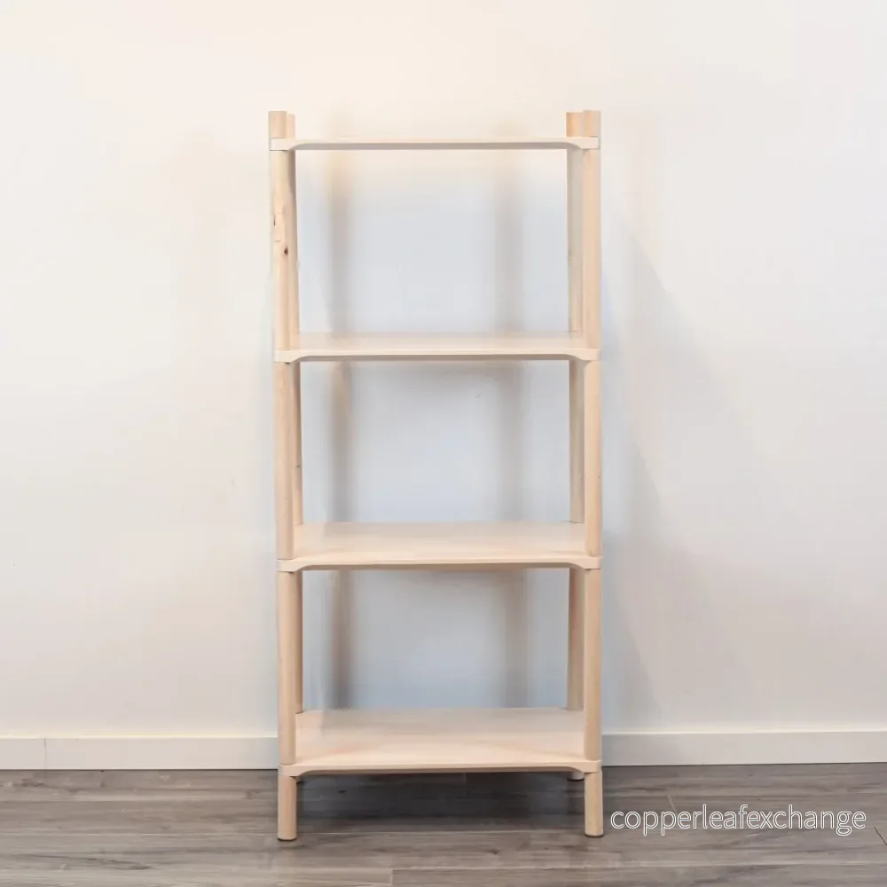 Montessori-inspirerad trähylla liten, 4 hyllor - Bild 3
