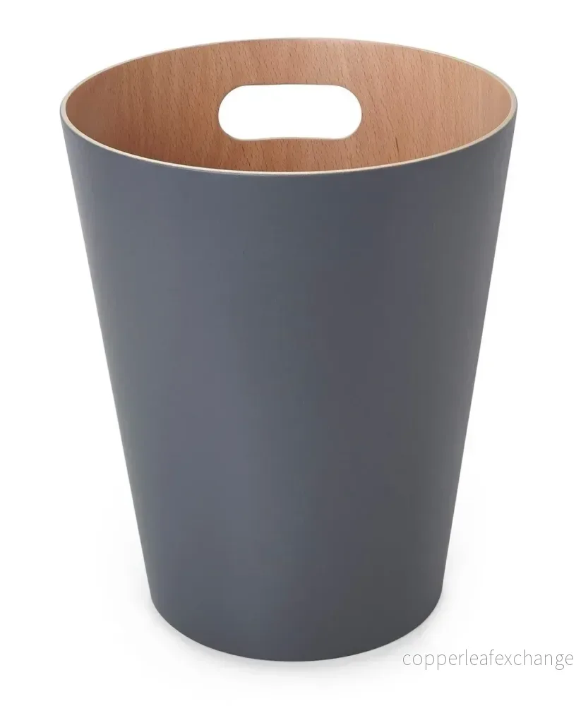 Papperskorg UMBRA - WOODROW, grå - Bild 2
