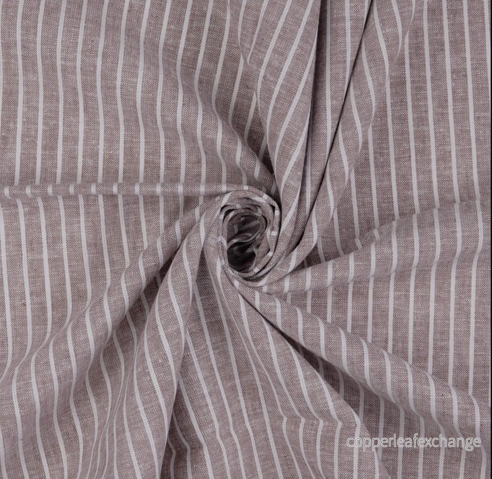Striped – Linen, Cotton – Brown, beige – 5007 Striped – Linen, Cotton – Brown, beige – 5007