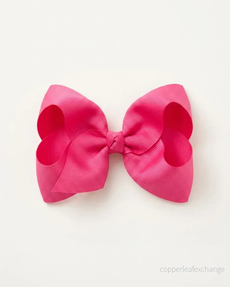 Stor hårrosett, hot pink Stor hårrosett, hot pink