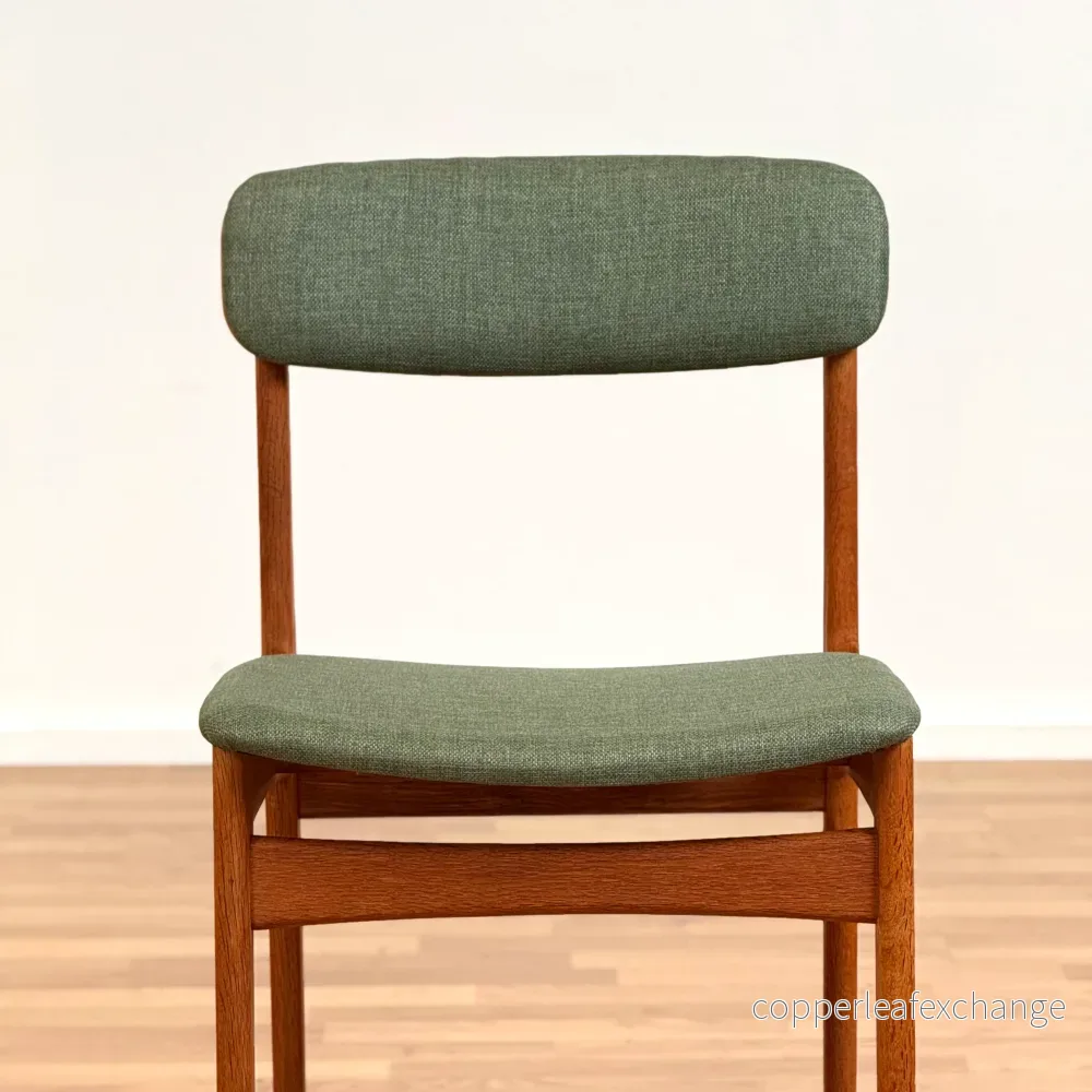 Set om 6 matstolar i teak, av B. Rasmussen för Thorso Mobelfabrik, 1950-60-tal, Danmark - Bild 2
