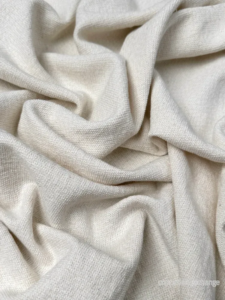 Raw fabric – Made to be washed – Untreated Cotton fabric – Off-white/Creme