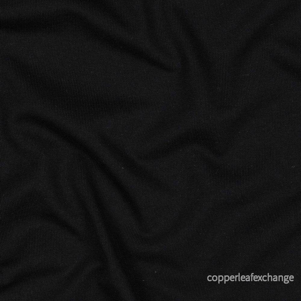Cotton - Jersey - t-shirt - GOTS - Solid color - Black - 15.001 - Bild 3