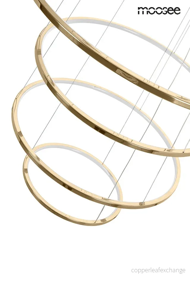 Taklampa MOOSEE - RING SLIM M, guld - Bild 3