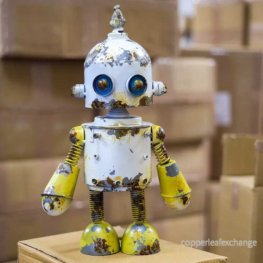 W-404 Walter – Vit robot i plåt W-404 Walter – Vit robot i plåt