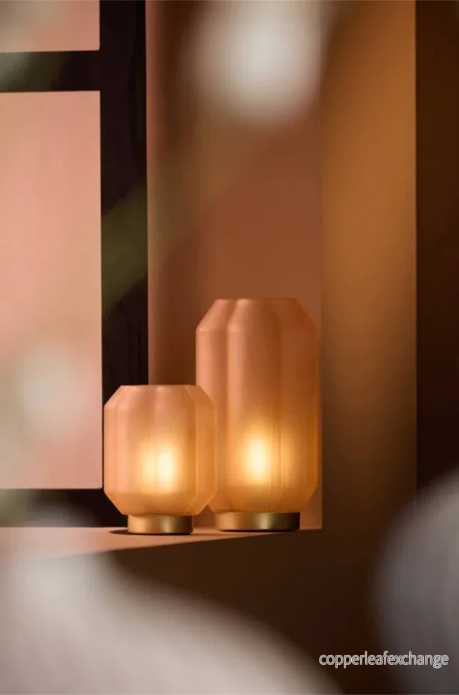 Batterilampa AURORA Small - Peach
