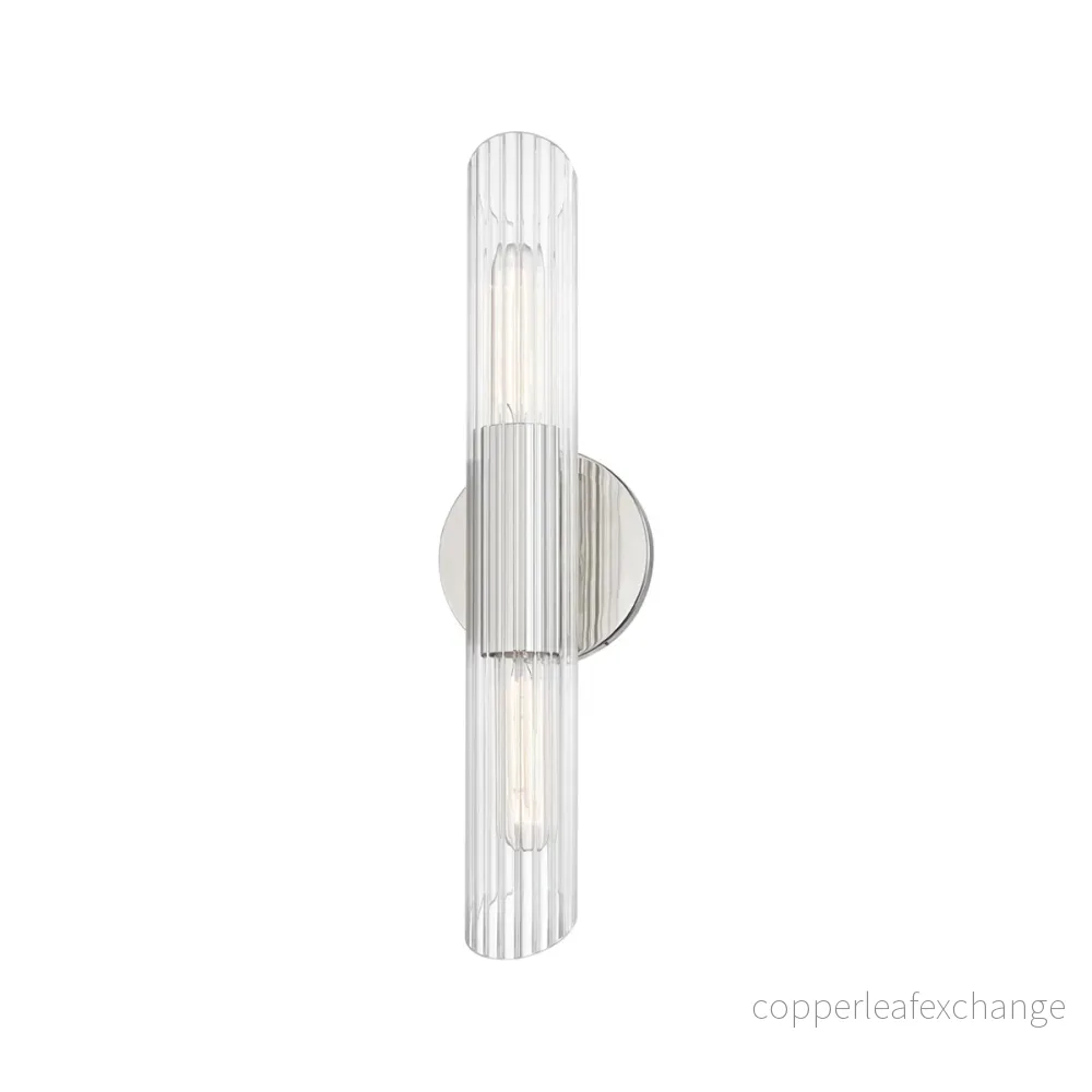 Väggampa Cecily, Polerad Nickel Väggampa Cecily, Polerad Nickel