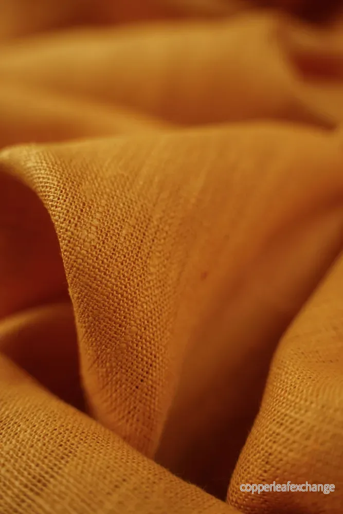 Linen fabric - Texture - Orange (dark) - 0727 - Bild 3
