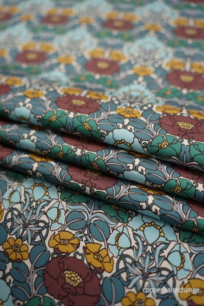 Liberty – Viscose – Satin – Jugendstil B Liberty – Viscose – Satin – Jugendstil B