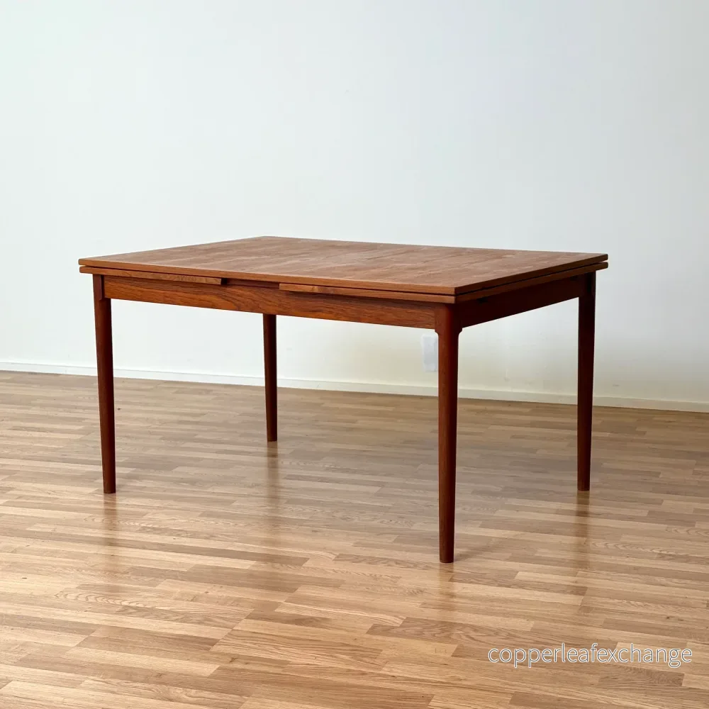 Matbord i teak av Slagelse Møbelværk A/S, 1950-60-tal, Danmark
