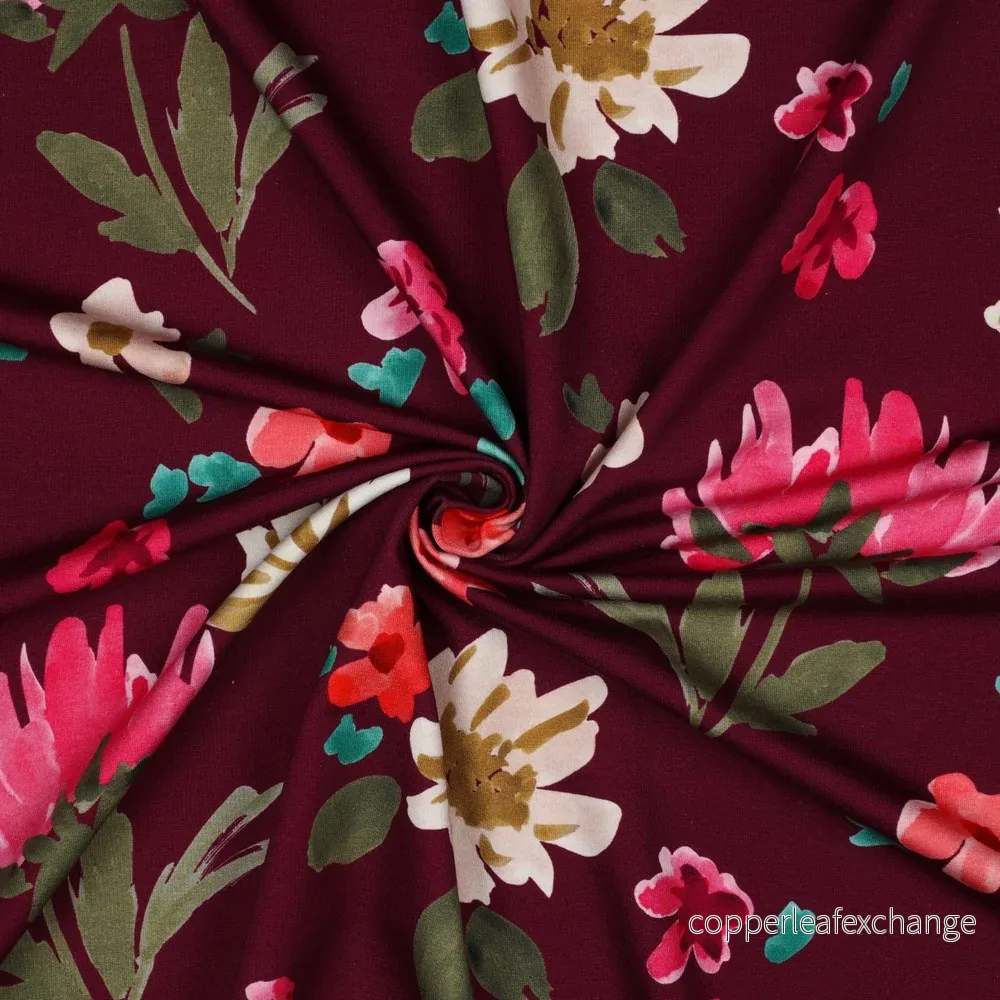 Nerida Hansen - French Terry - Colette - Cotton - Plum - Bild 3