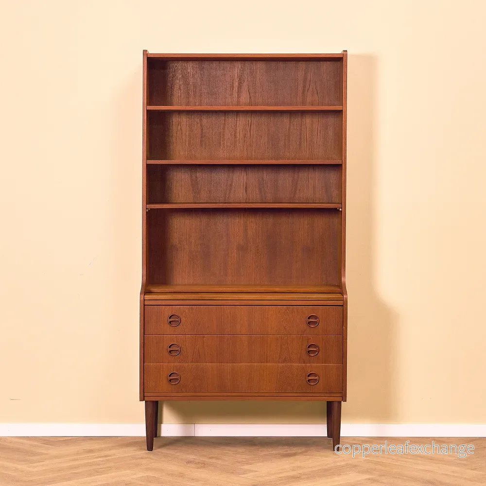 Dansk bokhylla i teak